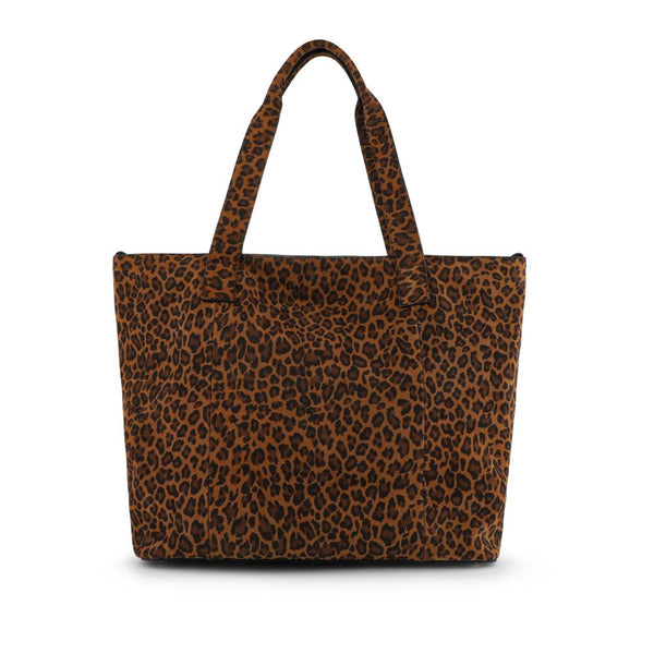 jones bootmaker Women's Daina Leather Zip-Close Handbag - Leopard