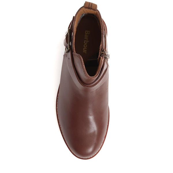 Jones Bootmaker Women's Darlene Buckled Ankle Boots - Brown