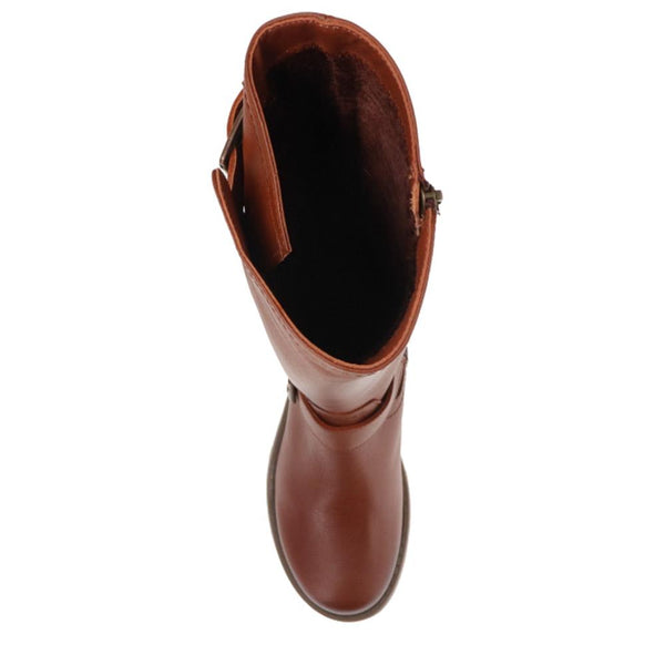 Jones Bootmaker Women's Darlene Leather Long Boots - Brown