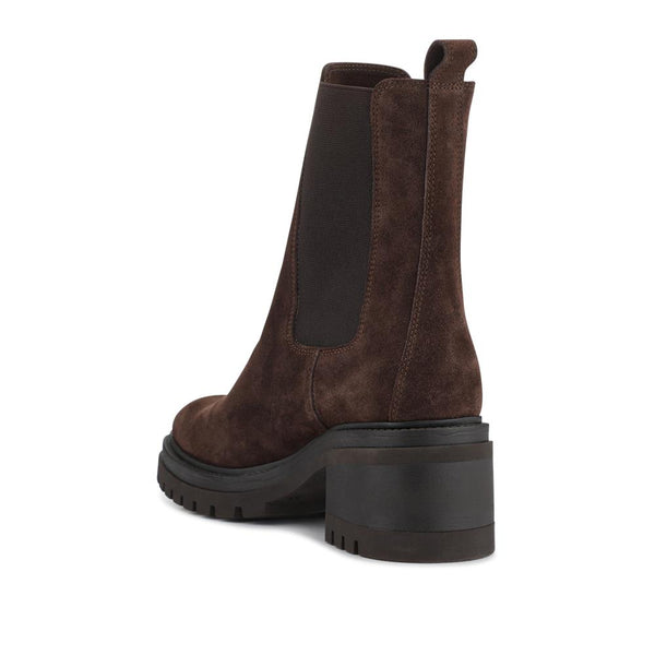 Jones Bootmaker Women's Darrah Leather Chelsea Boots - Chocolate Suede