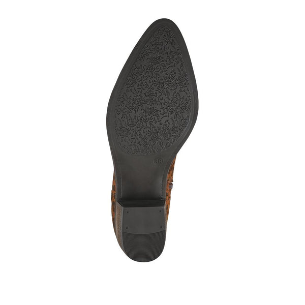 Jones Bootmaker Women's Darsy Leather Heeled Ankle Boots - Leopard