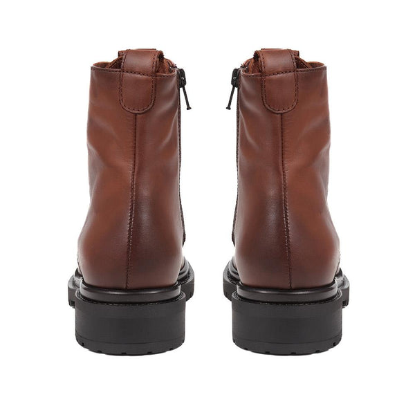 Jones Bootmaker Women's Davi Leather Lace Up Boots - Brown