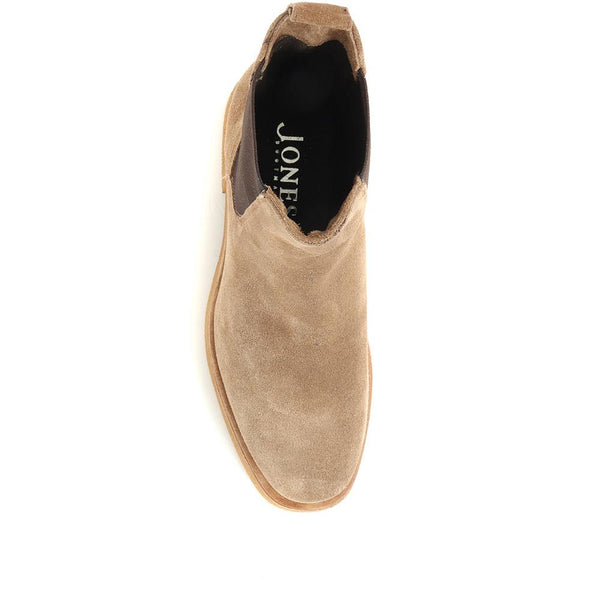 Jones Bootmaker Women's Delia Leather Chelsea Boots - Sand Suede