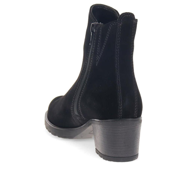 Jones Bootmaker Women's Delight Block-Heeled Ankle Boots - Black Suede