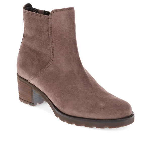jones bootmaker Women's Delight Block-Heeled Ankle Boots - Grey Suede