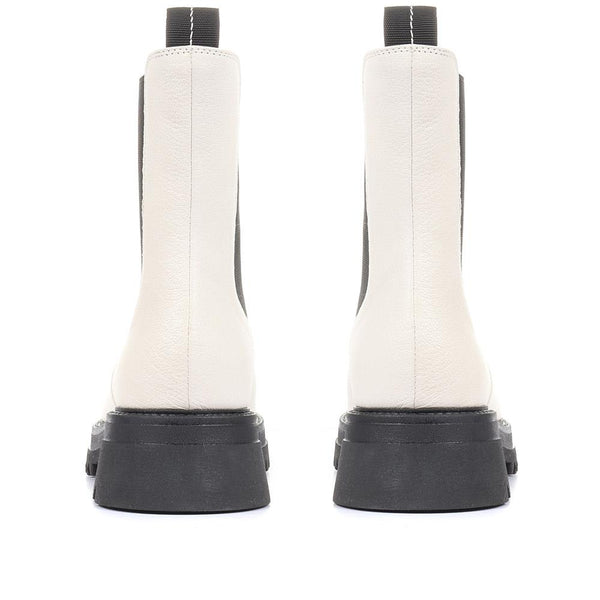 Jones Bootmaker Women's Denno Chunky Chelsea Boots - Off White