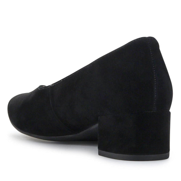 Jones Bootmaker Women's Dixie Gabor Block Heeled Leather Court Shoes - Black