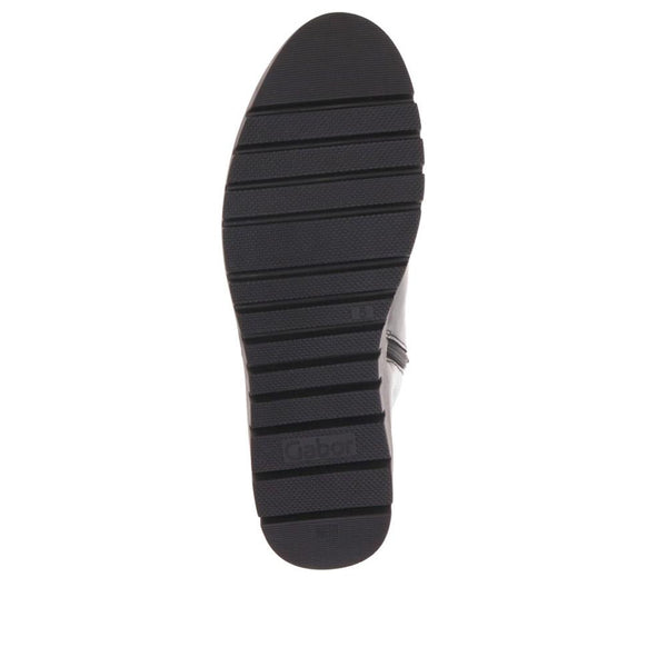 Jones Bootmaker Women's Dublin Gabor Chunky Leather Ankle Boots - Black