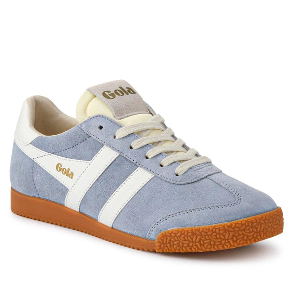 jones bootmaker Women's Elan Leather Trainers - Blue-White