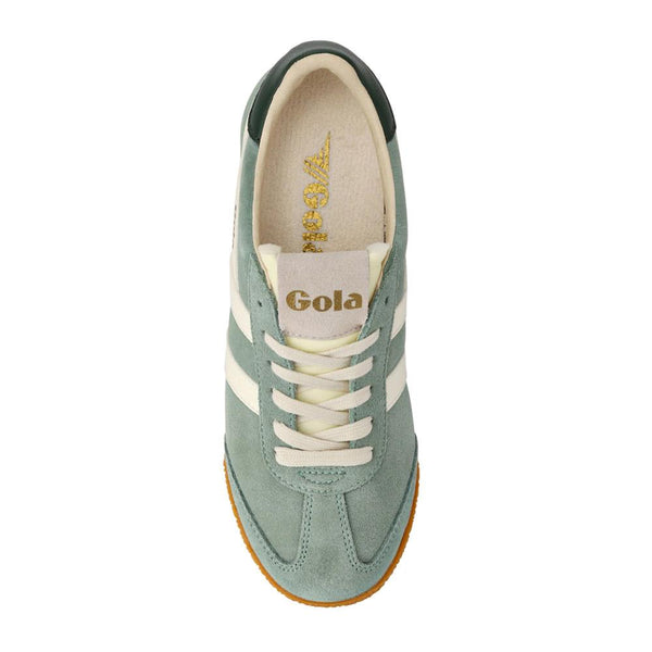 Jones Bootmaker Women's Elan Leather Trainers - Green-White