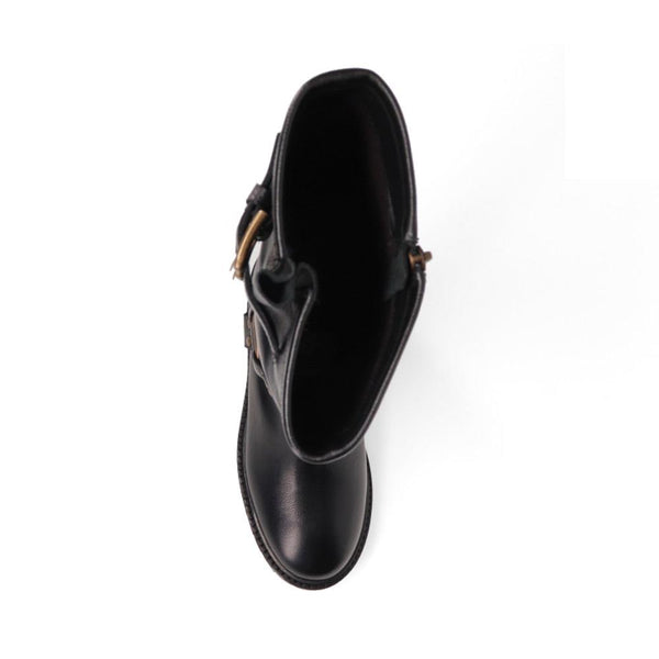 Jones Bootmaker Women's Elstree Casual Leather Long Boots - Black