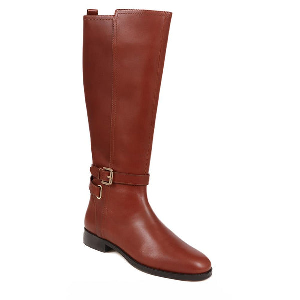 jones bootmaker Women's Emaline Leather Long Boots - Tan