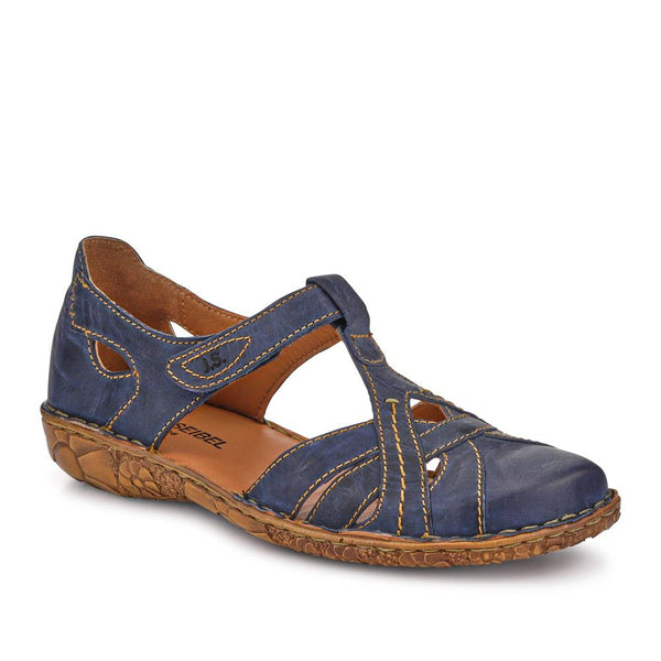 jones bootmaker Women's Enclosed-Heel Leather Sandals - Navy