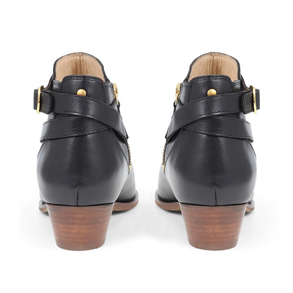 Jones Bootmaker Women's Fairlop Leather Heeled Ankle Boots - Black