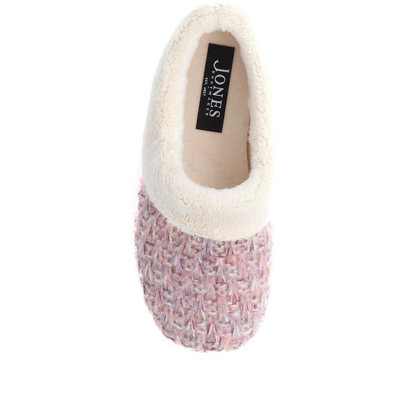 Jones Bootmaker Women's Faux-Fur-Lined Slippers - Pink