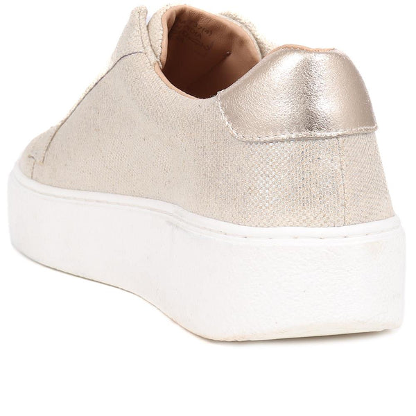 Jones Bootmaker Women's Fernanda Slip-on Trainers - Champagne Gold