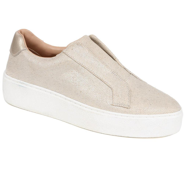 jones bootmaker Women's Fernanda Slip-on Trainers - Champagne Gold