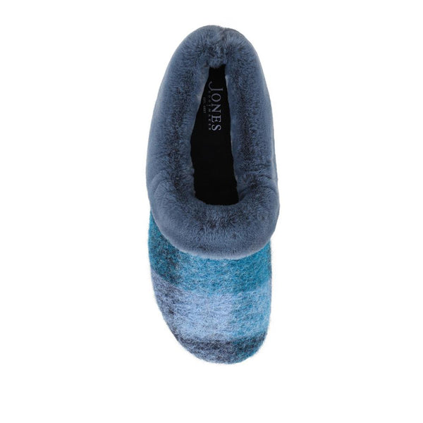Jones Bootmaker Women's Floria Fur Slippers - Blue Multi