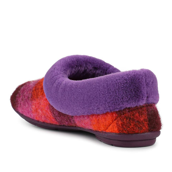 Jones Bootmaker Women's Floria Fur Slippers - Purple Multi