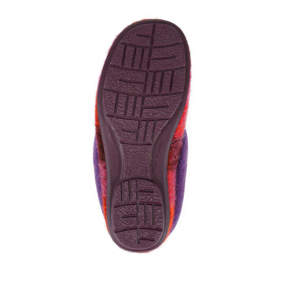 Jones Bootmaker Women's Floria Fur Slippers - Purple Multi