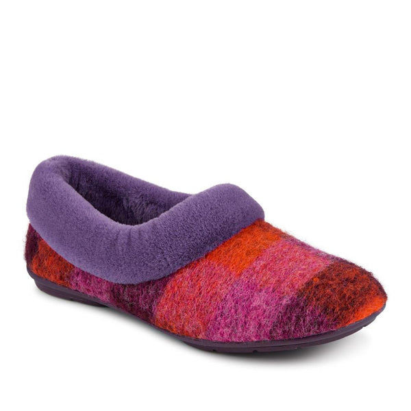 jones bootmaker Women's Floria Fur Slippers - Purple Multi