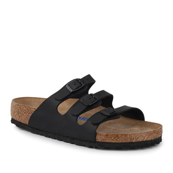 jones bootmaker Women's Florida Soft Footbed Sandals - Black