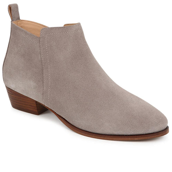 jones bootmaker Women's Florie Heeled Leather Ankle Boots - Grey