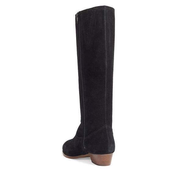 Jones Bootmaker Women's Florielong Suede Long Boots - Black Suede