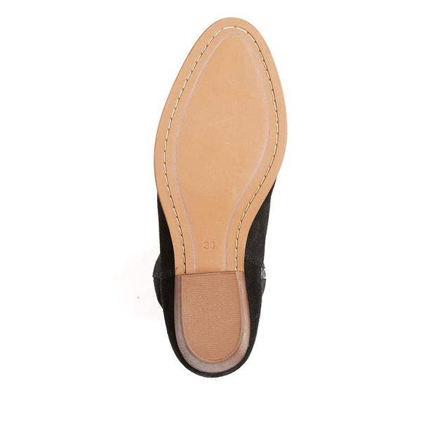 Jones Bootmaker Women's Florielong Suede Long Boots - Black Suede