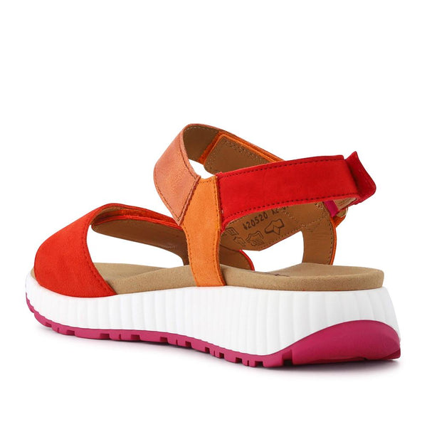 Jones Bootmaker Women's Gifted Gabor Leather Touch-Fasten Sandals - Multi