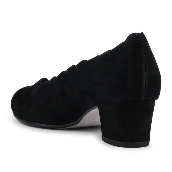 Jones Bootmaker Women's Gigi Gabor Smart Nubuck Court Shoes - Black Nubuck