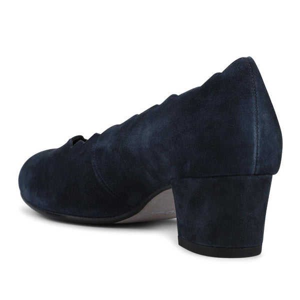 Jones Bootmaker Women's Gigi Gabor Smart Nubuck Court Shoes - Navy Nubuck