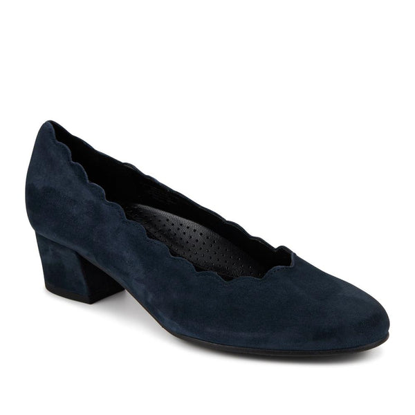 jones bootmaker Women's Gigi Gabor Smart Nubuck Court Shoes - Navy Nubuck