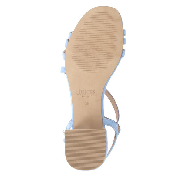 Jones Bootmaker Women's Ginette2 Heeled Leather Sandals - Pale Blue