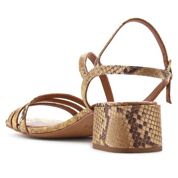 Jones Bootmaker Women's Ginette2 Heeled Leather Sandals - Snake