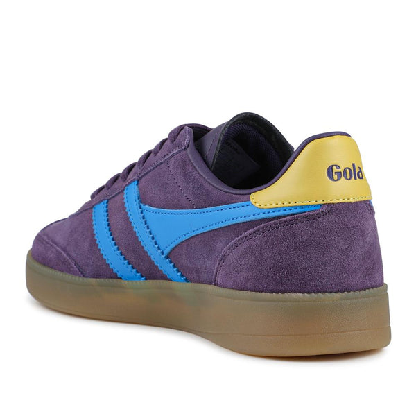 Jones Bootmaker Women's Gola Leather Lace-Up Trainers - Purple