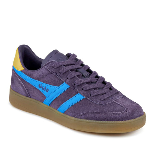 jones bootmaker Women's Gola Leather Lace-Up Trainers - Purple
