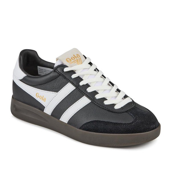 jones bootmaker Women's Gola Leather Trainers - Black