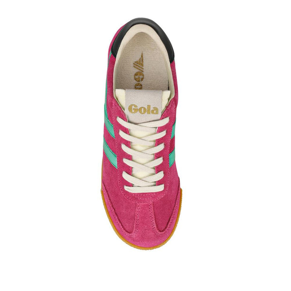 Jones Bootmaker Women's Gola Leather Trainers - Fuchsia