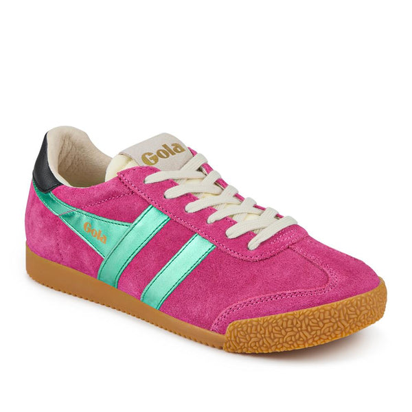 jones bootmaker Women's Gola Leather Trainers - Fuchsia