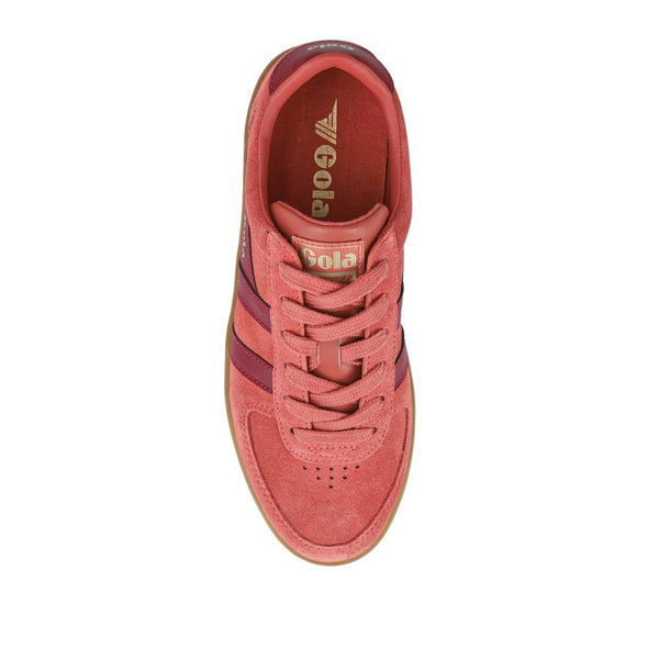 Jones Bootmaker Women's Gola Leather Trainers - Terracotta