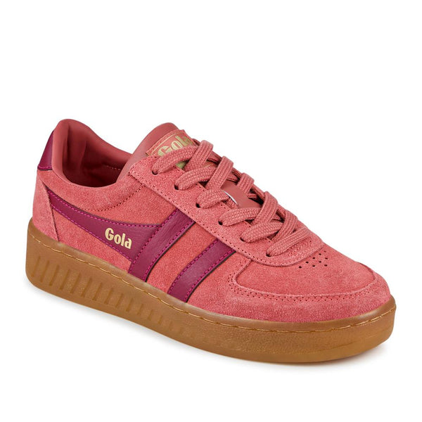 jones bootmaker Women's Gola Leather Trainers - Terracotta