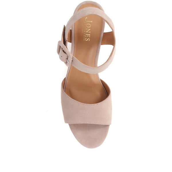 Jones Bootmaker Women's Grazina Leather Wedges - Beige