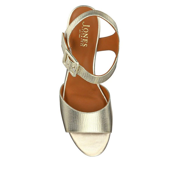 Jones Bootmaker Women's Grazina Leather Wedges - Gold