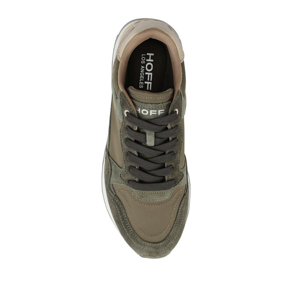 Jones Bootmaker Women's Hoff Leather Cushioned Trainers - Green