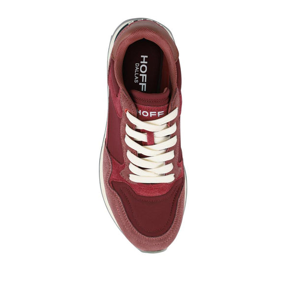 Jones Bootmaker Women's Hoff Leather Cushioned Trainers - Pink