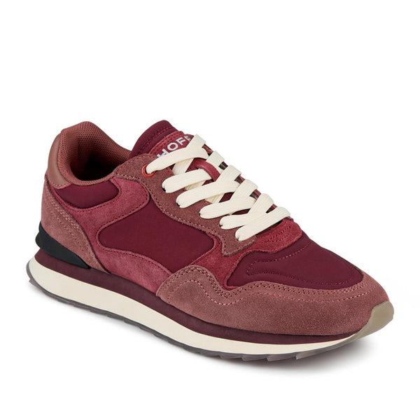 jones bootmaker Women's Hoff Leather Cushioned Trainers - Pink