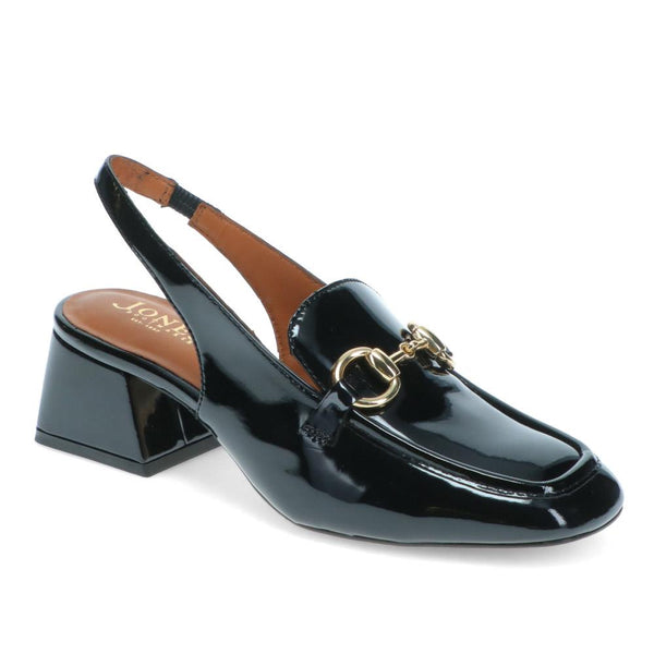 jones bootmaker Women's Iggy Patent Slingback Sandals - Black Patent