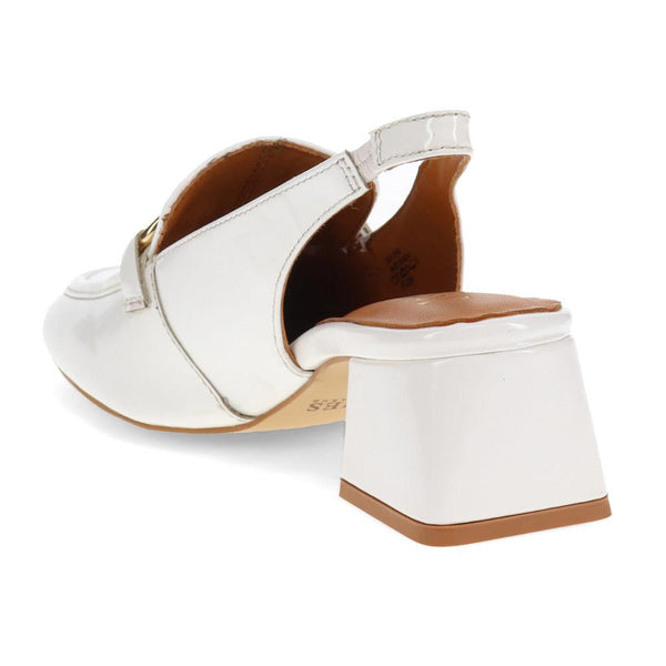 Jones Bootmaker Women's Iggy Patent Slingback Sandals - White Patent
