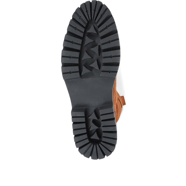 Jones Bootmaker Women's Isabetta Chunky Suede Boots - Tan